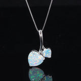 LovelyDolphins Opal Pendant Necklace for Women