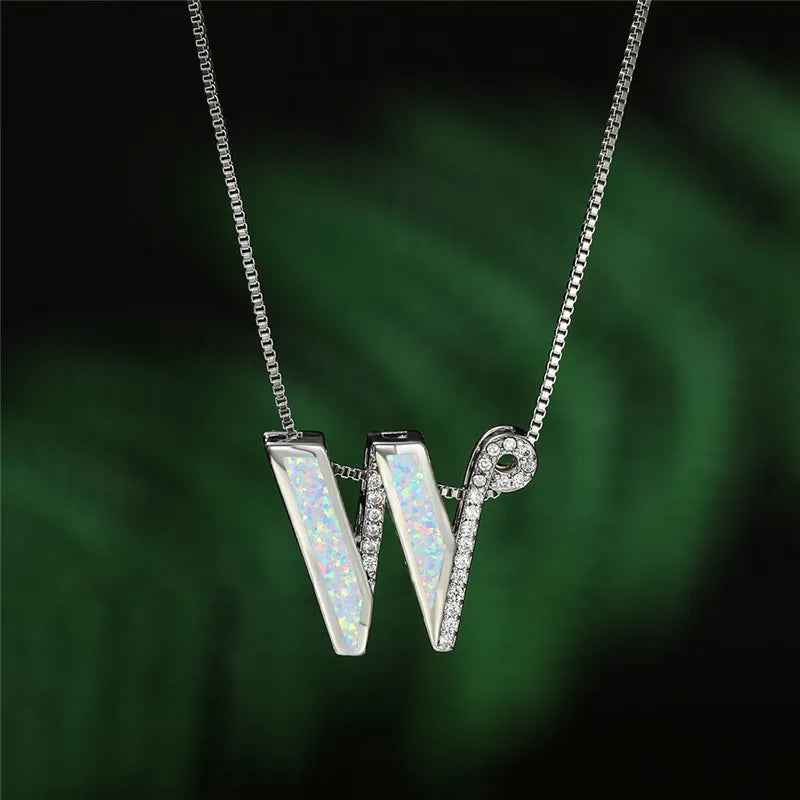 Shine Opal Pendant Necklace for Women