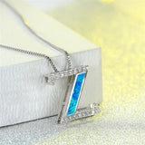 Shine Opal Pendant Necklace Jewelry for Women