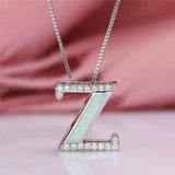 Shine Opal Pendant Necklace Jewelry for Women