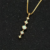 JLP348 Opal Pendant Necklace Jewelry for Women