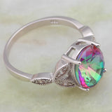 Platinum Plated Zircon Jewelry Cocktail Ring for Women