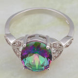 Platinum Plated Zircon Jewelry Cocktail Ring for Women