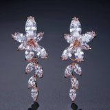 Zircon Drop Earrings Chandelier AAA Cubic Zirconia Crystal Bridal Wedding Earrin