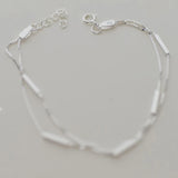 925 Silver Double Layer Wild Bracelet for Women