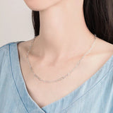 925 Sterling Silver Necklace For Women High Pendant Necklace Length