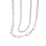 925 Sterling Silver Necklace For Women High Pendant Necklace Length