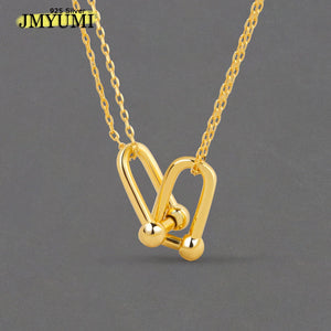925 Silver Crystal Zircon Clover Pendant Necklace 18"