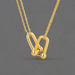 925 Silver Crystal Zircon Clover Pendant Necklace 18"