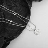 925 Sterling Silver Cross Pendant Necklace