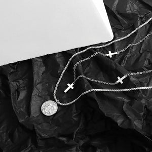 925 Sterling Silver Cross Pendant Necklace