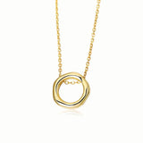 925 Sterling Silver Round Pendant Necklace 18"