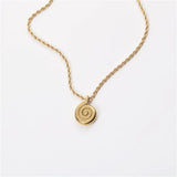 Luxurious Snail Pendant Choker Necklace