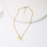 High End Sun Moon Pendant Necklace Jewelry