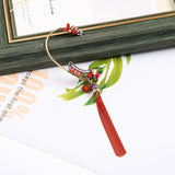 Vintage Crystal Flower Tassel Earrings Boho Earcuff for Women