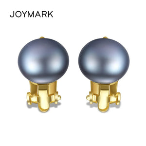 4 Colors Freshwater Pearl Clip Earrings Sterling Silver Ear Clip No Piercing