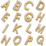 Initial Letter Necklace Pendant CZ Alphabet Charm Stainless