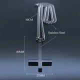 Inverted Cross Choker Necklace Men Stainless Steel Upside Down Cross