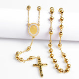 Cross Pendant Necklace 316L Stainless Steel Religious Jewelry