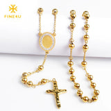 Cross Pendant Necklace 316L Stainless Steel Religious Jewelry