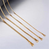 ASON Inoxidable Chains 1-5mm Stainless Steel Snake Chains Necklace