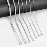 ASON Inoxidable Chains 1-5mm Stainless Steel Snake Chains Necklace