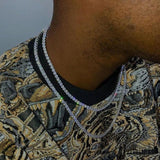 Crystal Rhinestone Men's Hip Hop Necklace Ice Tennis Chain Necklace