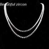 Crystal Rhinestone Men's Hip Hop Necklace Ice Tennis Chain Necklace