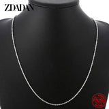 925 Sterling Silver 2MM Twist Necklace Geometric Rope Chain
