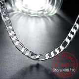 925 Silver Sideways Necklace 6mm/8mm Statement Jewelry