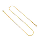 Stainless Steel Flat Necklace Waterproof Snake Chain Men Gift Jewelry