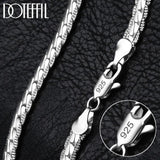 S925 6mm Side Chain Necklace 8/16/18/20/22/24 Inch