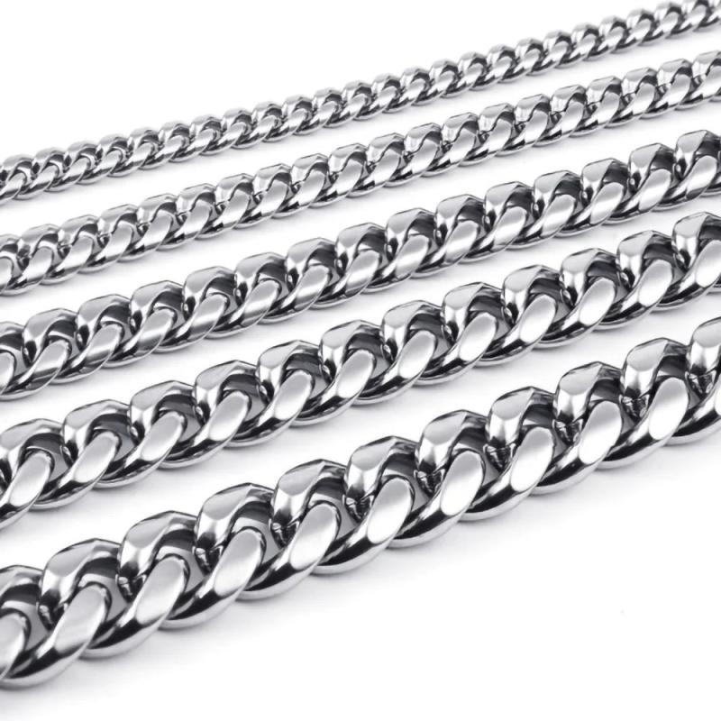 316L Stainless Steel Chain Necklace For Men Women NK Classic Gold/Silver
