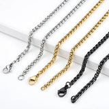 Stainless Steel Keel Chain Cuban Necklace