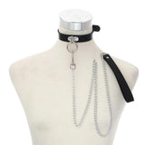 Women Sexy Punk Choker Leather Chain Bondage Cosplay Gothic Necklace