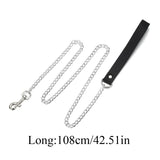 Women Sexy Punk Choker Leather Chain Bondage Cosplay Gothic Necklace