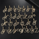Cursive Name Pendant Necklace Iced Out Cubic Zircon Silver Charm