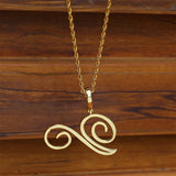 Cursive Name Pendant Necklace Iced Out Cubic Zircon Silver Charm
