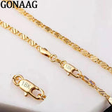 925 Silver 2MM Side Chain Necklace For Women Man Wedding Jewelry