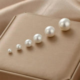 Pearl Necklace 4/6/8/10/12 mm Bead Chain Collier Jewelry