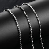 Stainless Steel Rope Pearl Chain Necklace for Pendant Men Women