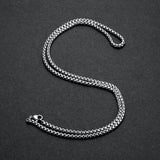 Stainless Steel Rope Pearl Chain Necklace for Pendant Men Women