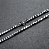 Stainless Steel Rope Pearl Chain Necklace for Pendant Men Women