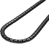 Flat Box Chain Stainless Steel Necklace Men Women Jewelry