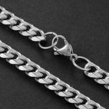 Waterproof Stainless Steel Cuban Chain Necklace Jewelry