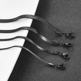 Stainless Steel Snake Blade Necklace Flat Chain Jewelry Gift