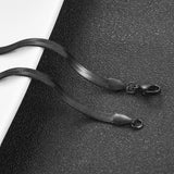 Stainless Steel Snake Blade Necklace Flat Chain Jewelry Gift