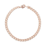 Rose Gold Snail Necklace 585 Chain 3mm 5mm Wide Women Men Jewelry