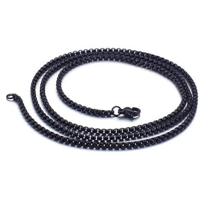 2.5/3mm Round Box Chain Necklace For Men