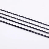 2.5/3mm Round Box Chain Necklace For Men
